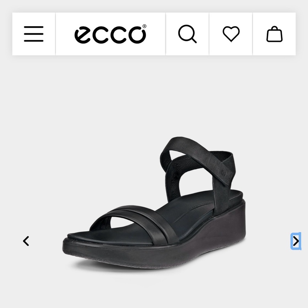 ECCO Flowt Wedge LX Leather Sandals
